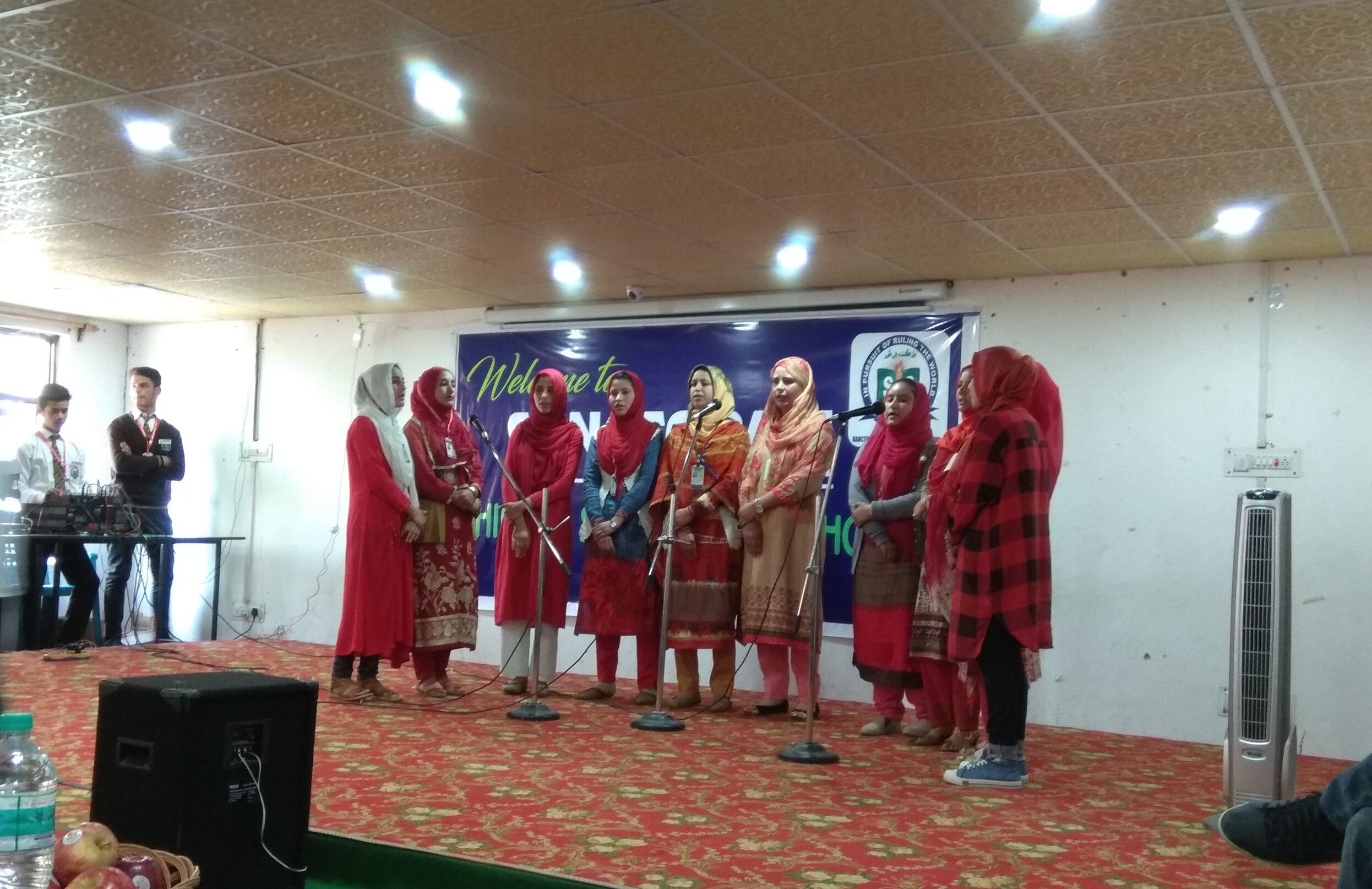 On My Way to Sopore 15 Cultural presentation at the school
